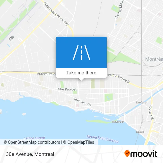 30e Avenue map