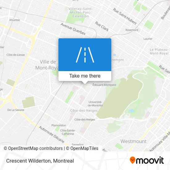 Crescent Wilderton map