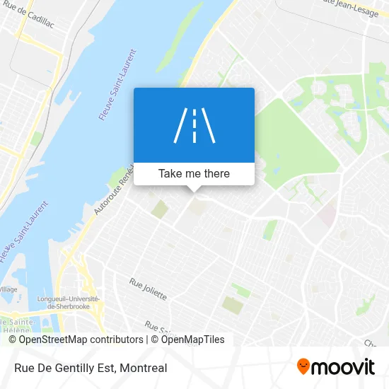 Rue De Gentilly Est map