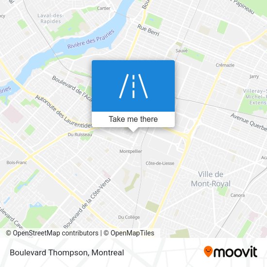 Boulevard Thompson map