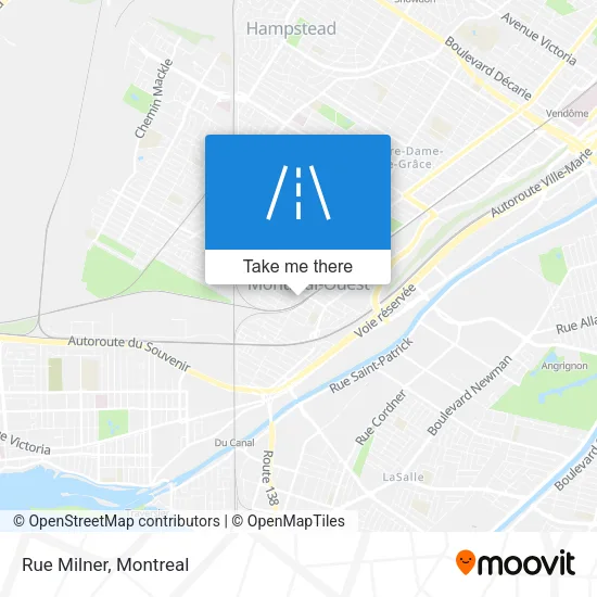 Rue Milner map