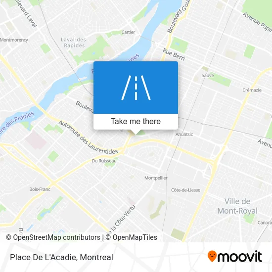 Place De L'Acadie map