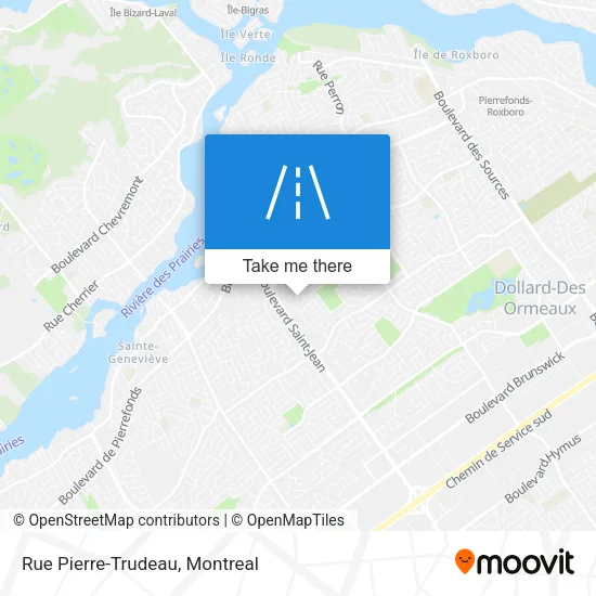 Rue Pierre-Trudeau map