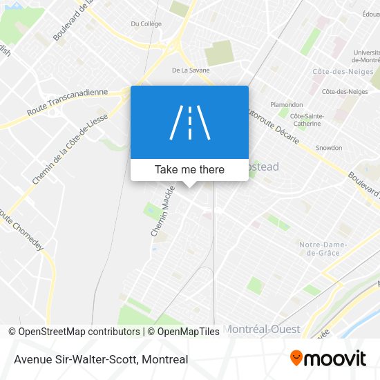 Avenue Sir-Walter-Scott map