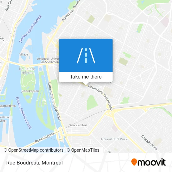 Rue Boudreau map