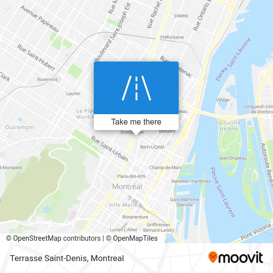 Terrasse Saint-Denis map