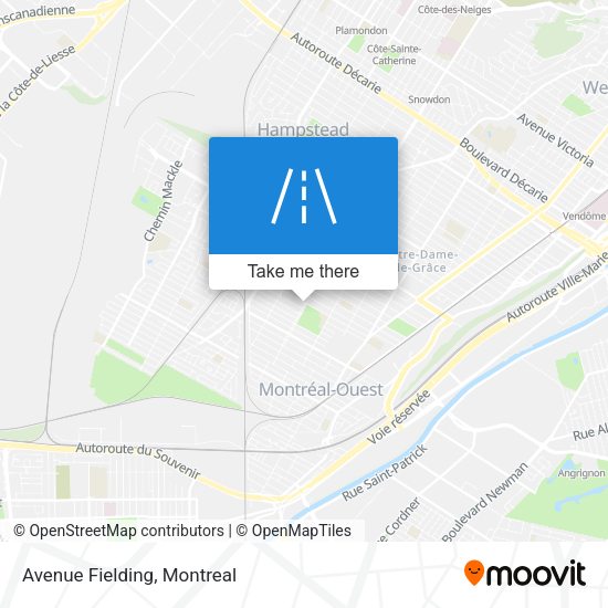 Avenue Fielding map