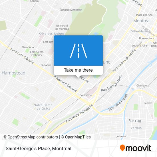 Saint-George's Place map