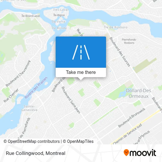 Rue Collingwood map