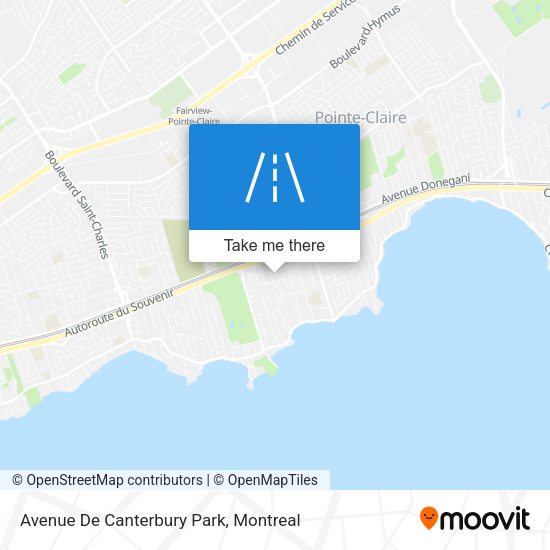 Avenue De Canterbury Park map
