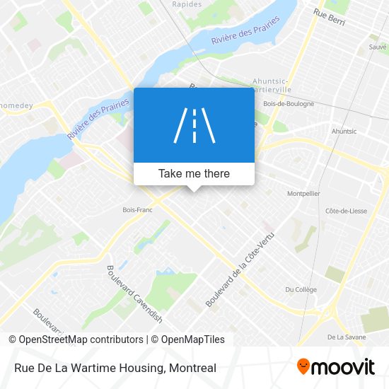Rue De La Wartime Housing map
