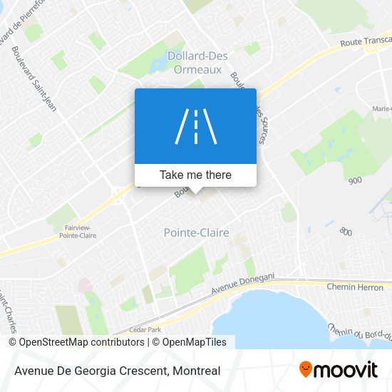 Avenue De Georgia Crescent map