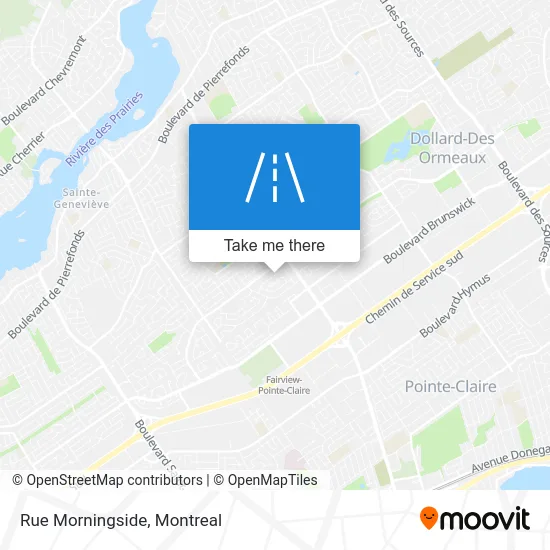 Rue Morningside map