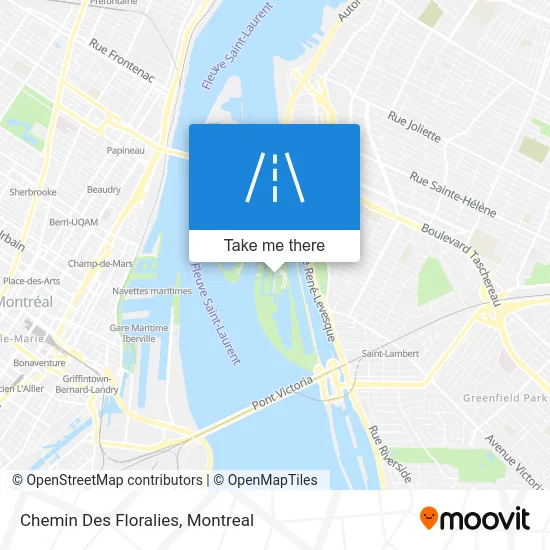 Chemin Des Floralies map