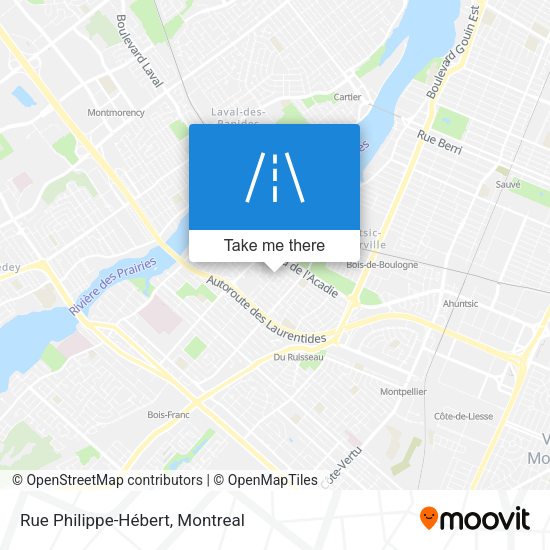 Rue Philippe-Hébert map