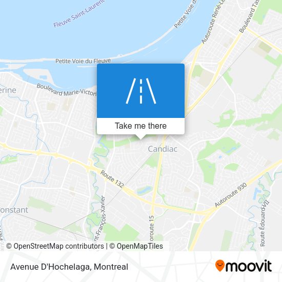 Avenue D'Hochelaga map