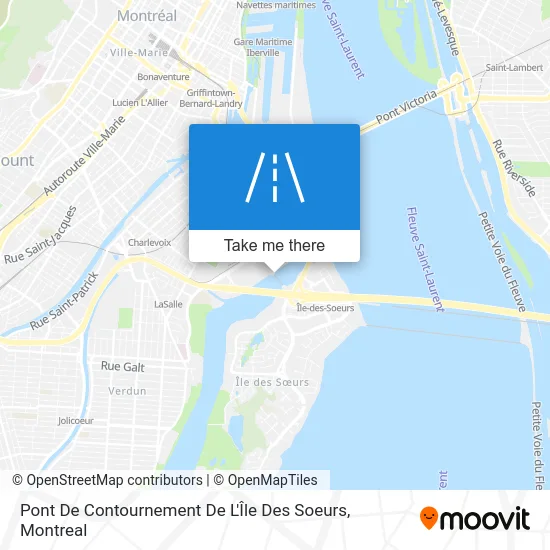 Pont De Contournement De L'Île Des Soeurs map
