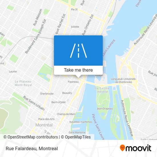 Rue Falardeau map