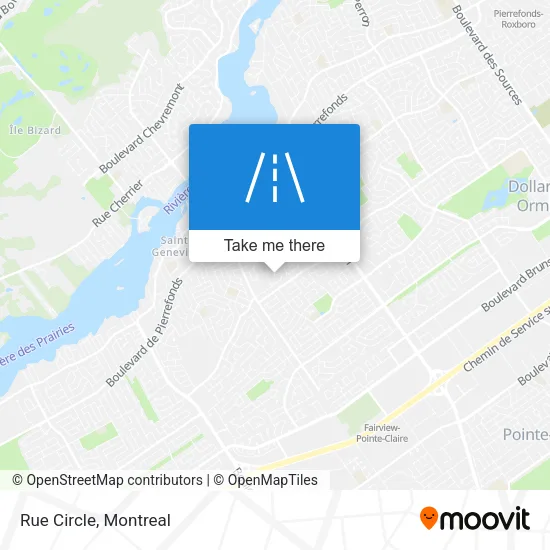 Rue Circle map
