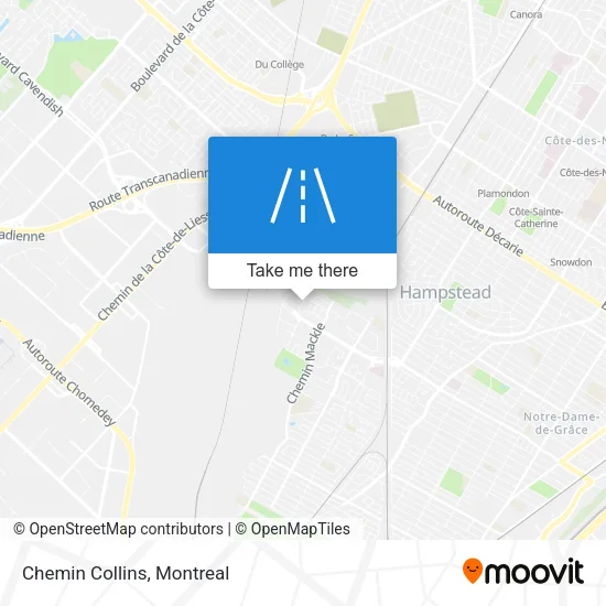 Chemin Collins map