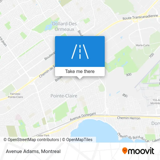 Avenue Adams map