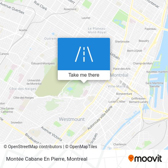 Montée Cabane En Pierre map