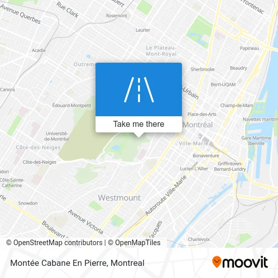 Montée Cabane En Pierre map