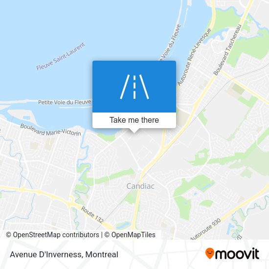 Avenue D'Inverness map