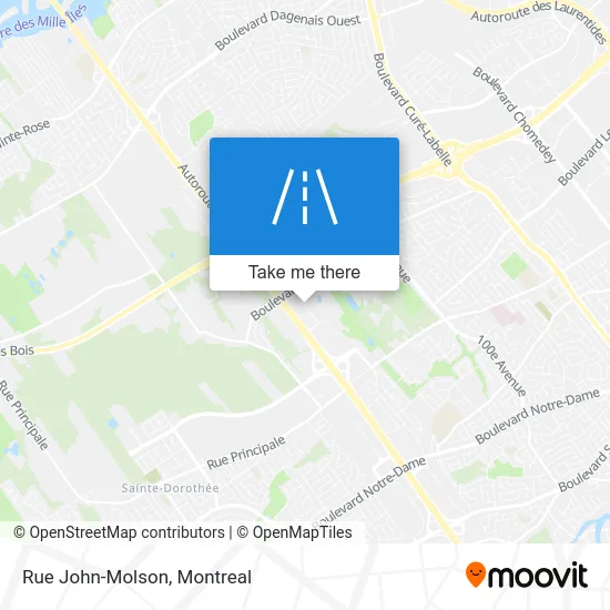 Rue John-Molson map