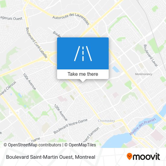 Boulevard Saint-Martin Ouest map