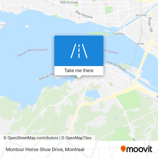 Montour Horse Shoe Drive map