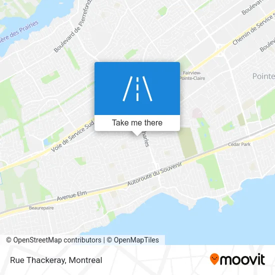 Rue Thackeray map