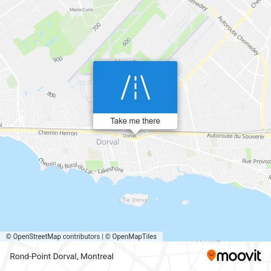 Rond-Point Dorval map