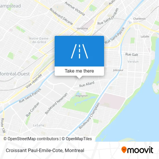 Croissant Paul-Emile-Cote map