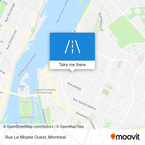 Rue Le Moyne Ouest map