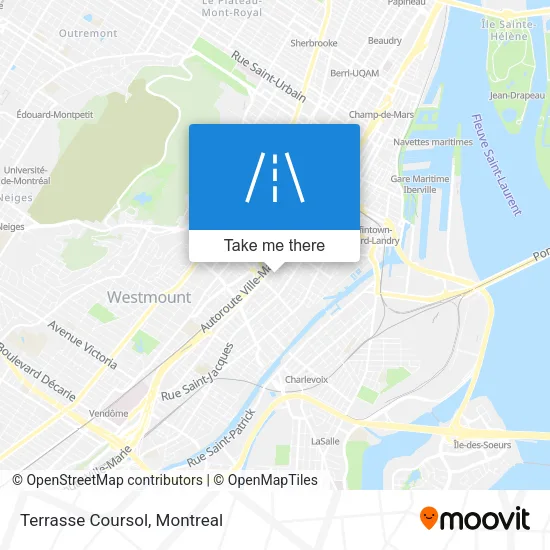 Terrasse Coursol map