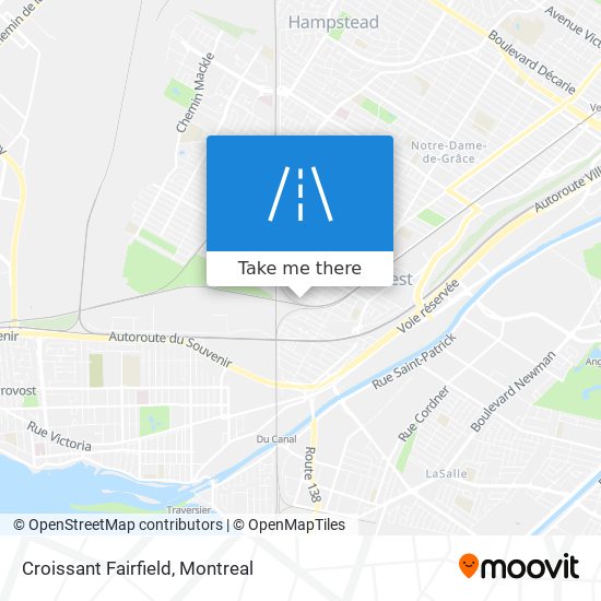 Croissant Fairfield map