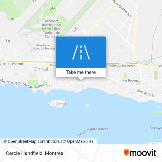 Cercle Handfield map