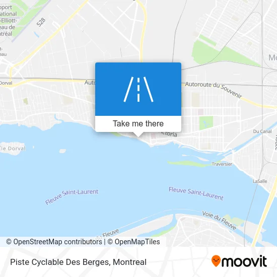 Piste Cyclable Des Berges map