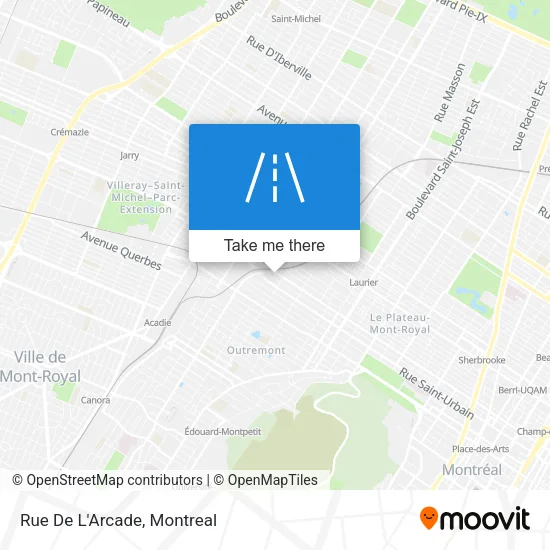 Rue De L'Arcade map