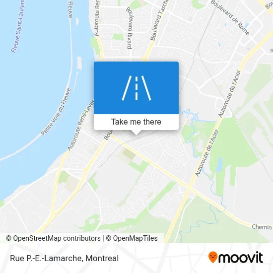 Rue P.-E.-Lamarche map