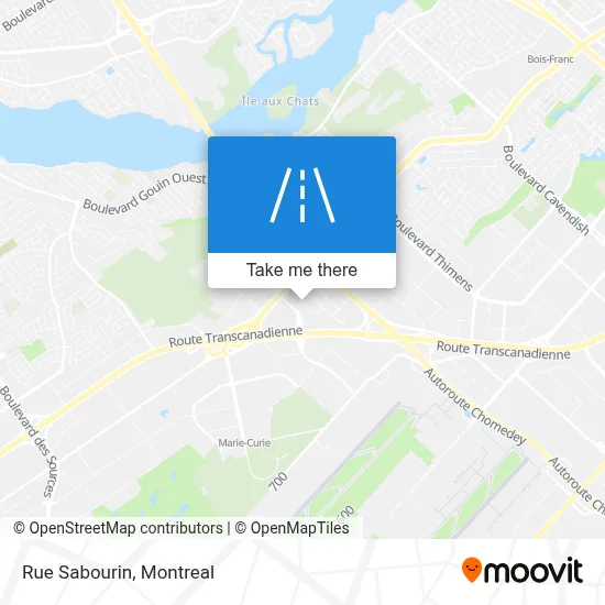 Rue Sabourin map