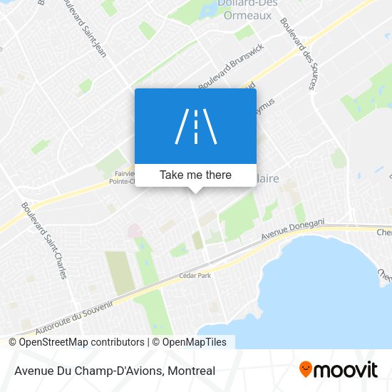 Avenue Du Champ-D'Avions map