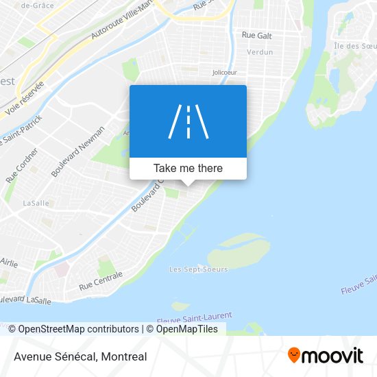 Avenue Sénécal map
