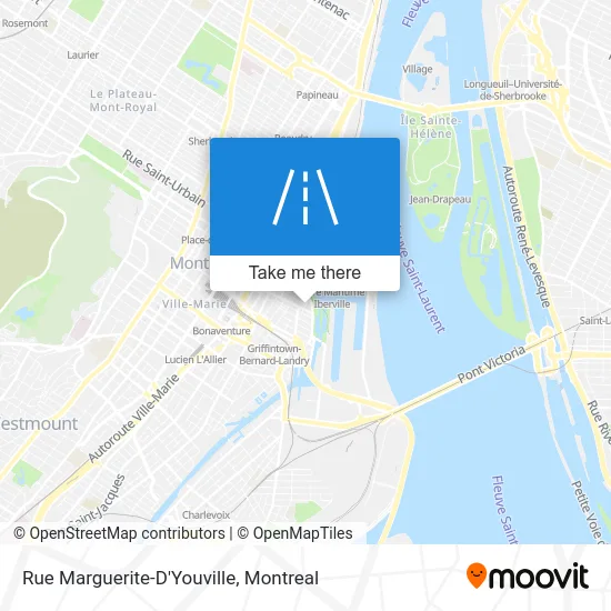 Rue Marguerite-D'Youville map