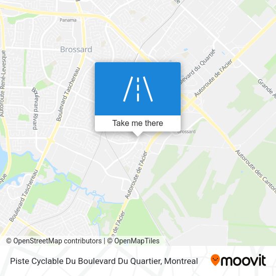 Piste Cyclable Du Boulevard Du Quartier map