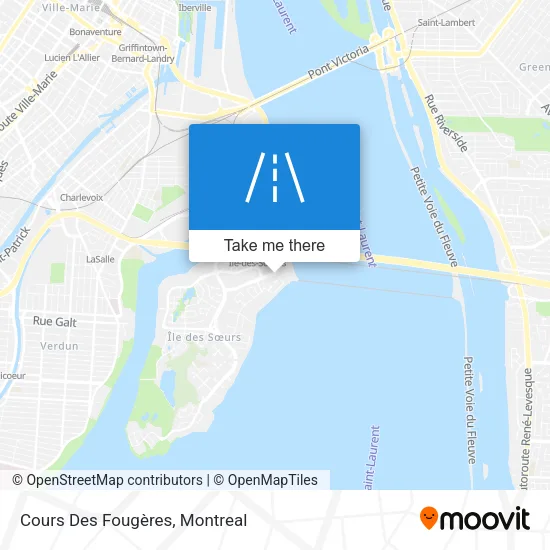 Cours Des Fougères map