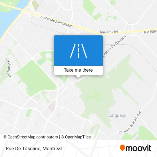 Rue De Toscane map