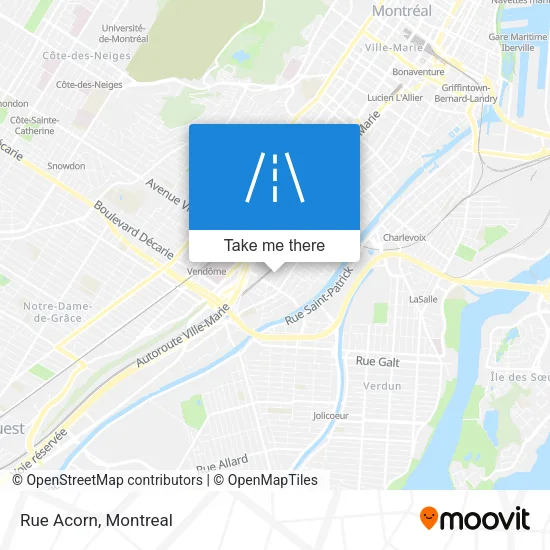 Rue Acorn map