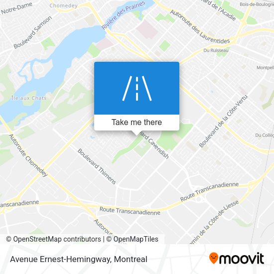Avenue Ernest-Hemingway map